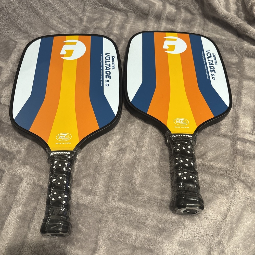GAMMA VOLTAGE 5.0 14mm Graphite Surface Pickleball SET OF 2 PADDLES New‎ RVPP13